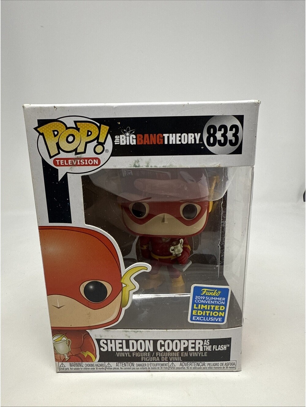 Funko Pop! The Big Bang Theory #833 Sheldon Cooper as the Flash SDCC 2019 Summer